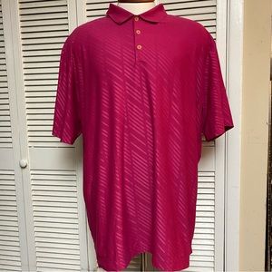 Nike Golf Dri Fit Size XXL Short Sleeve Polo Stretch Magenta